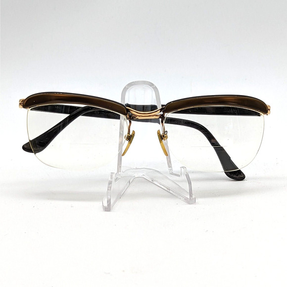 Amor Gold Filled Half Frame Glasses Vintage 1960s Made in France Says 18mm GF main image 11
